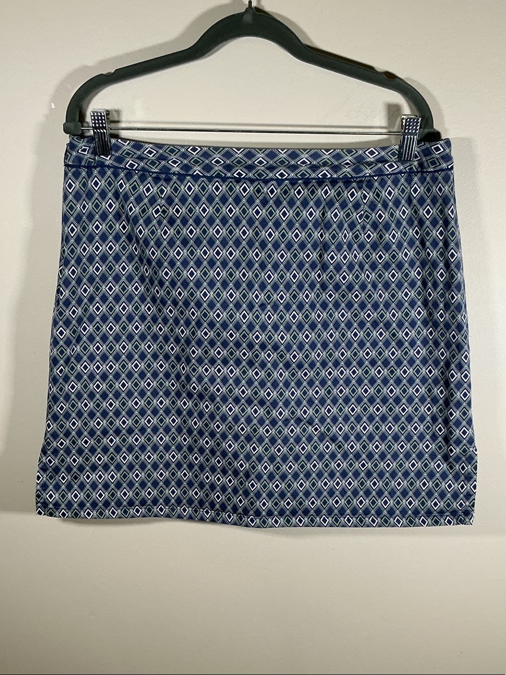 Charter Club Golf Skort Navy White Geometric Print Built In Shorts Women’s 16